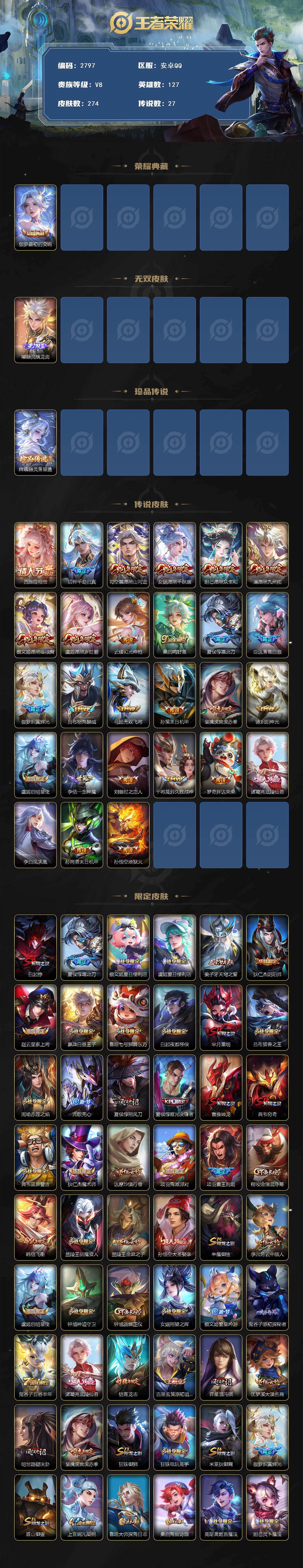 WZCMW439255王者荣耀账号详情图2