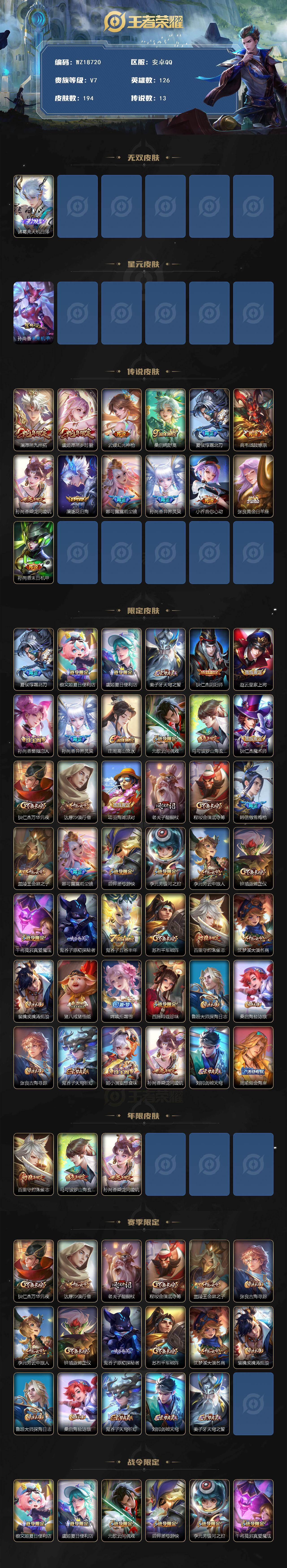 WZ03444579王者荣耀账号详情图2