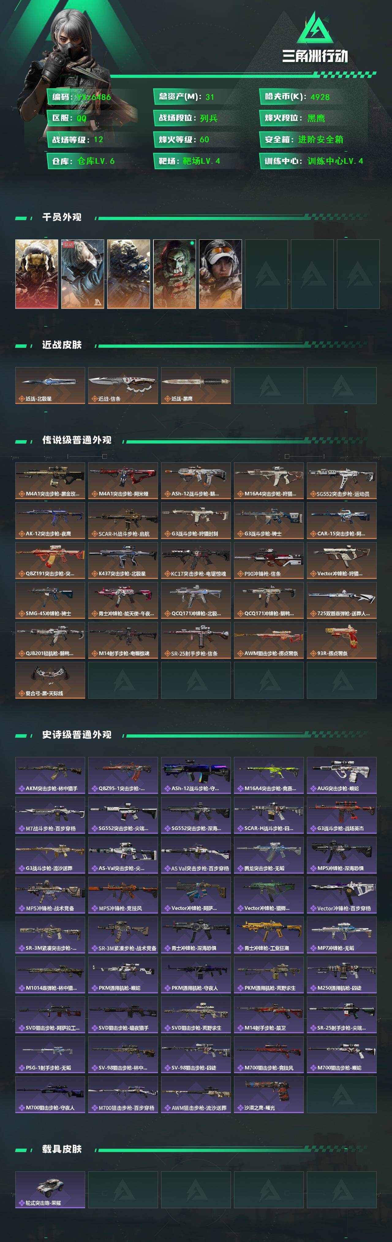 SJZCMW411622三角洲行动账号详情图2