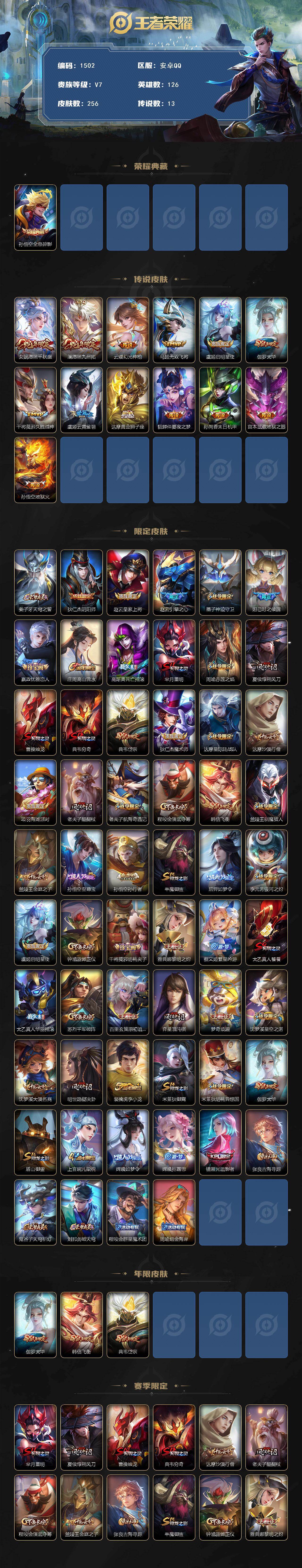 WZCMW4192312王者荣耀账号详情图2