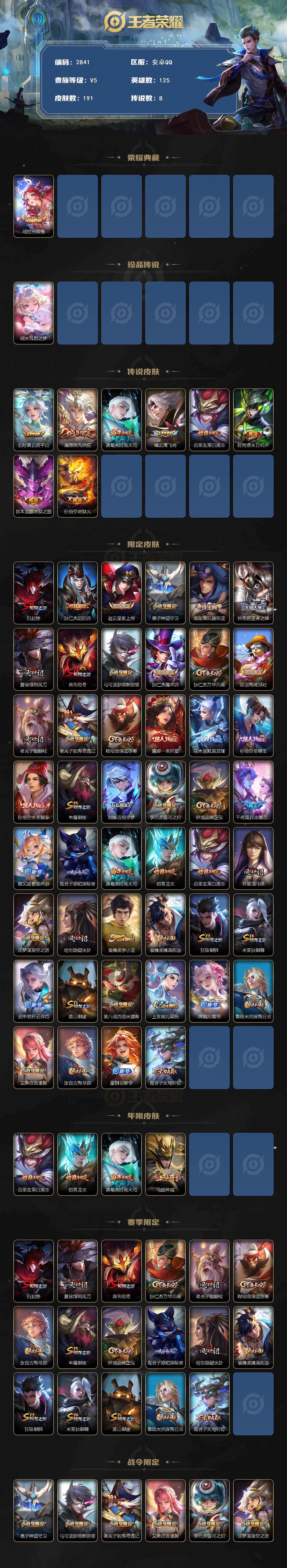 WZCMW442786王者荣耀账号详情图2