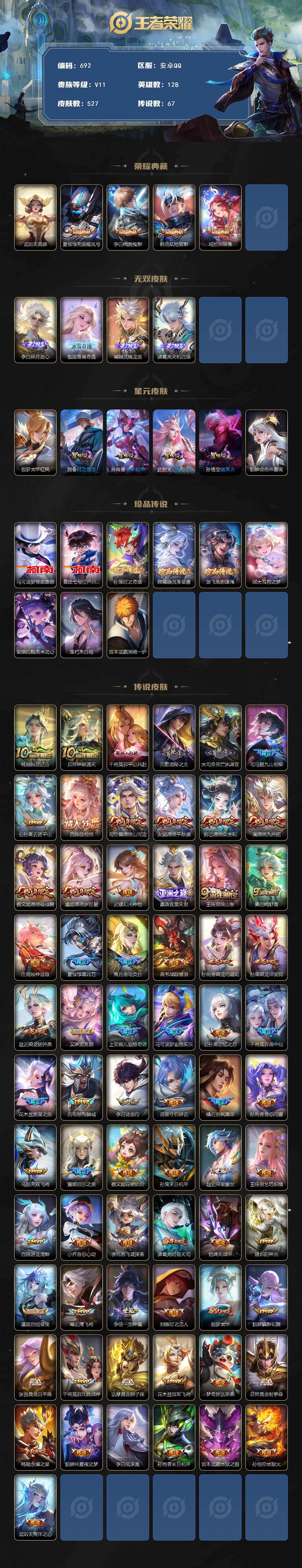 WZCMW496257王者荣耀账号详情图2