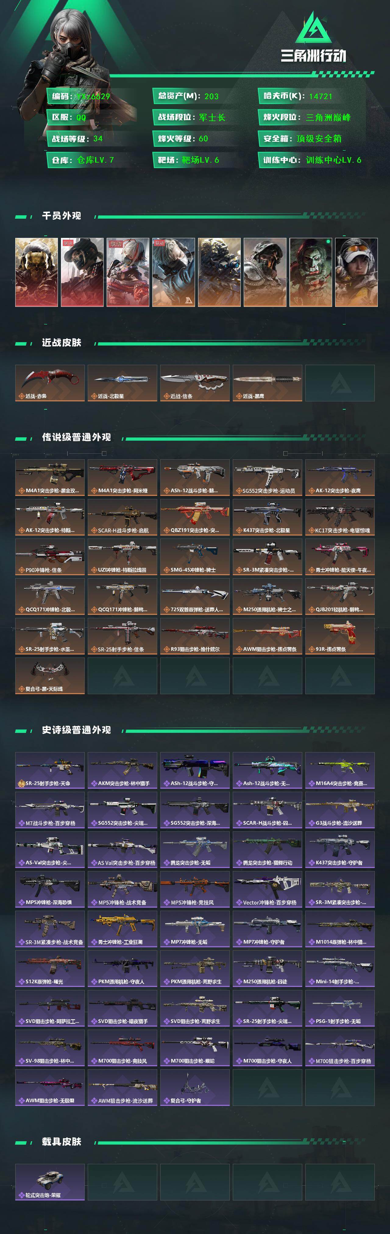 SJZCMW413256三角洲行动账号详情图2