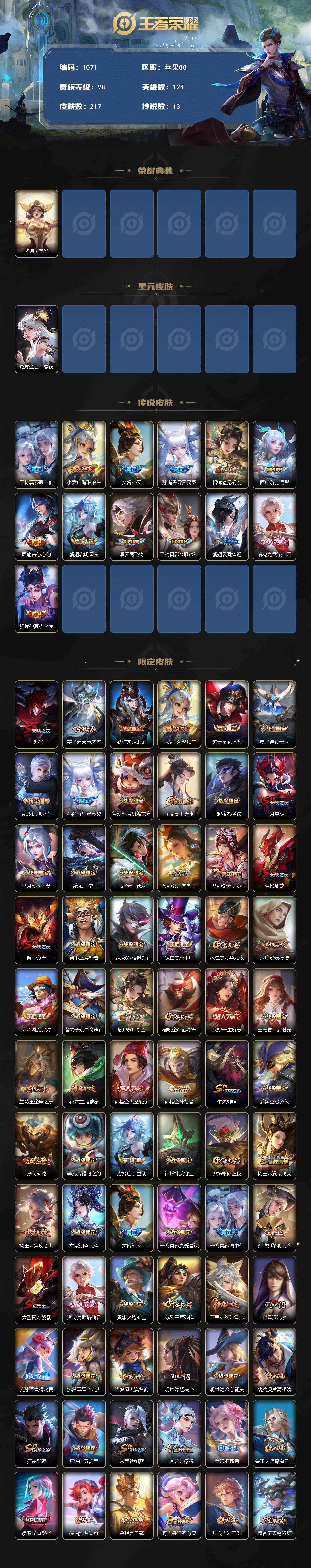 WZKG457415王者荣耀账号详情图2