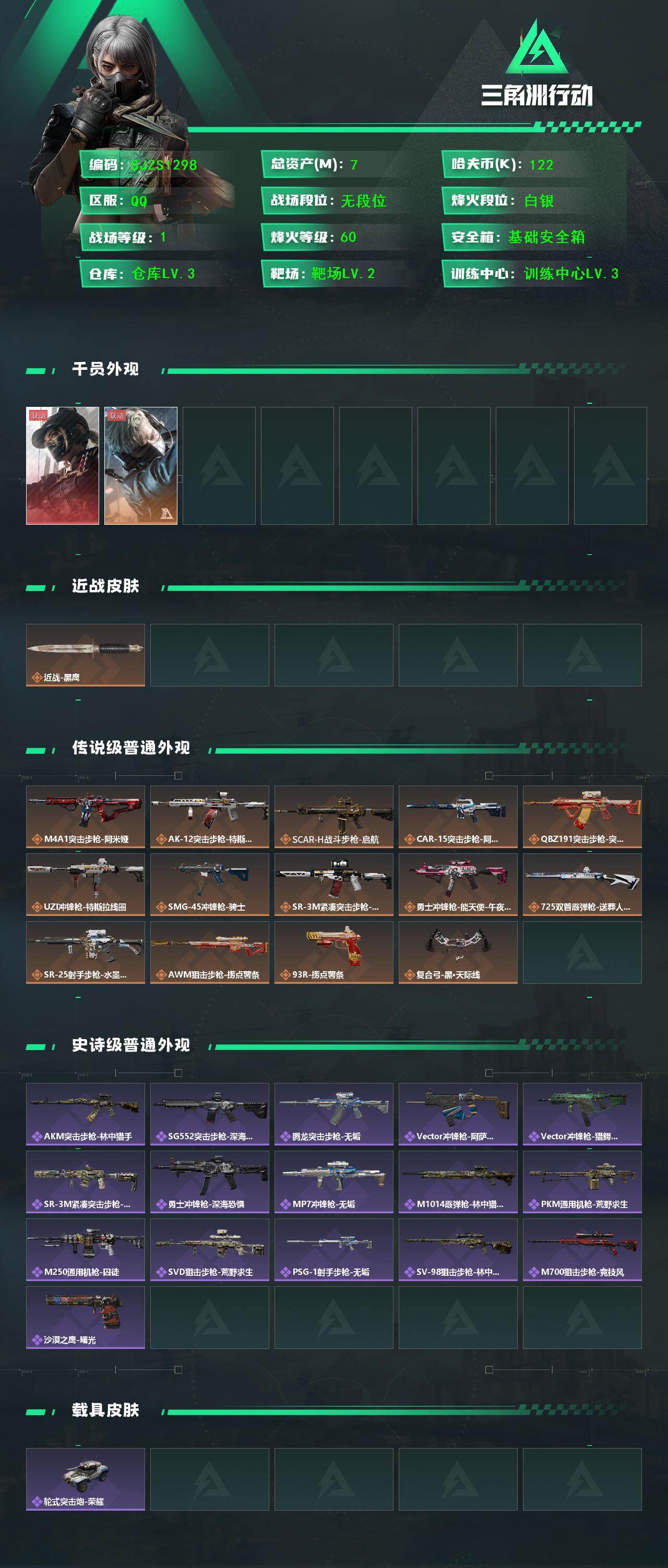 SJZEY410486三角洲行动账号详情图2