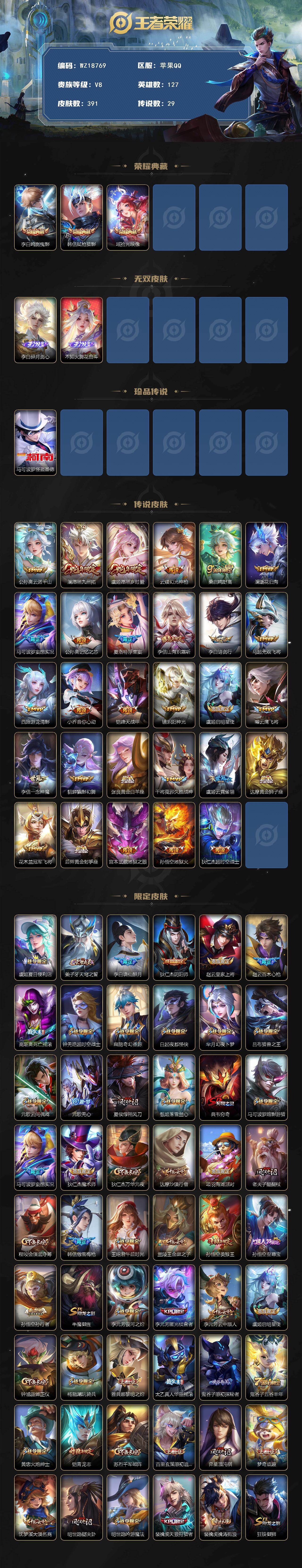 WZ03443906王者荣耀账号详情图2