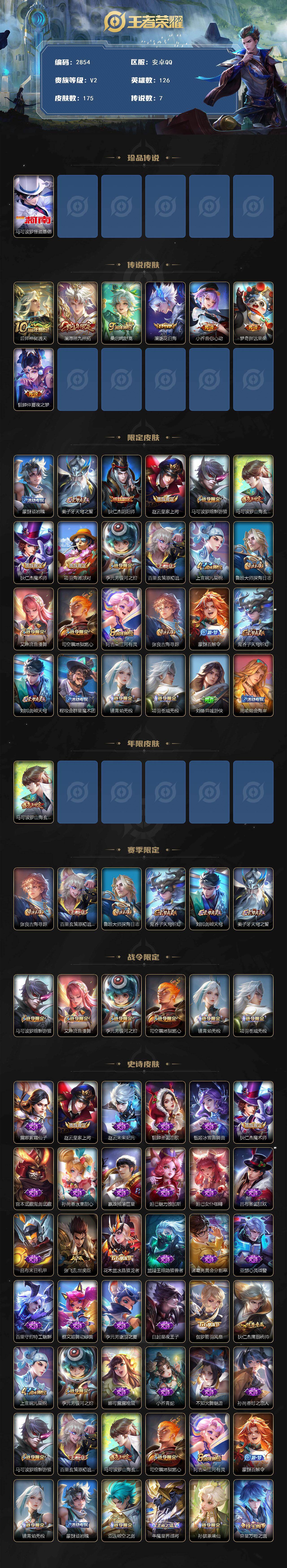 WZCMW446172王者荣耀账号详情图2