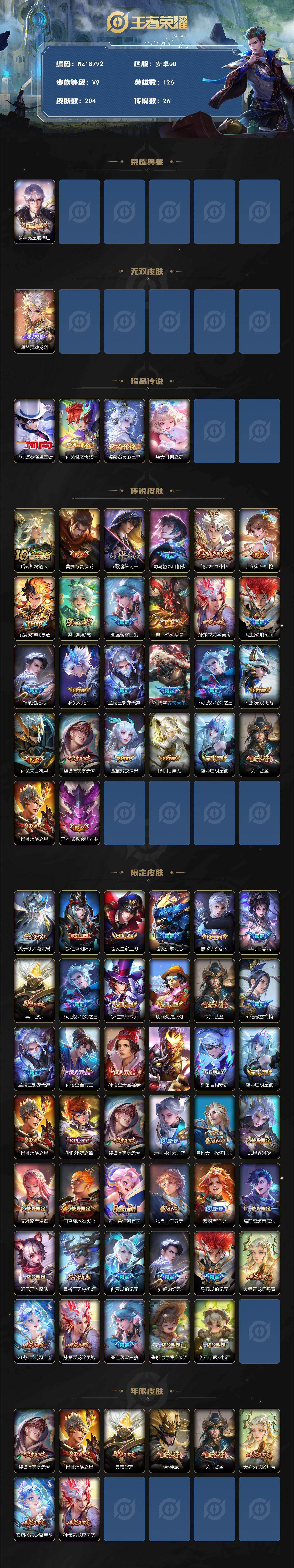 WZ03444002王者荣耀账号详情图2