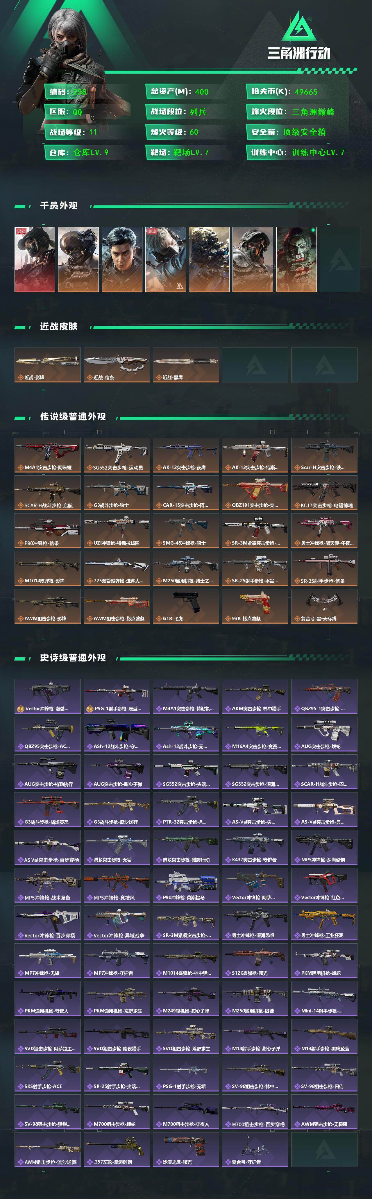 SJZCMW426009三角洲行动账号详情图2