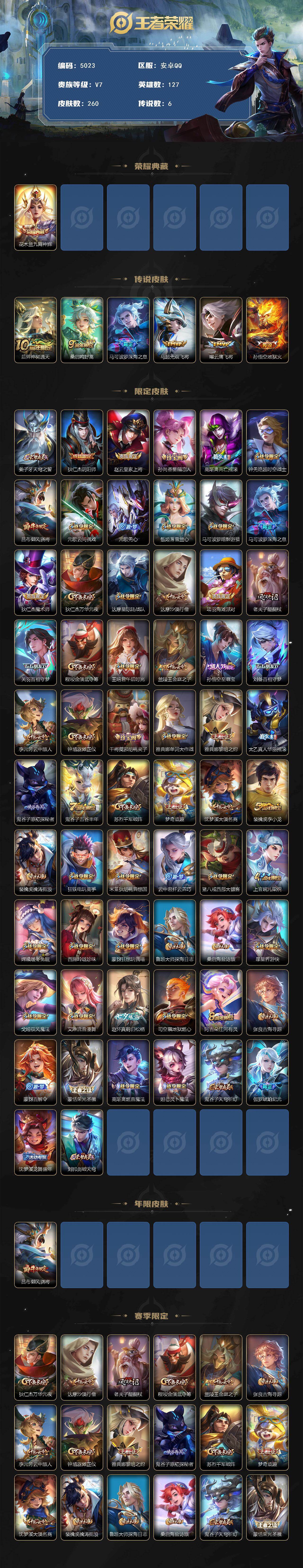 WZQM4125194王者荣耀账号详情图3 WZQM4125194王者荣耀账号详情图3