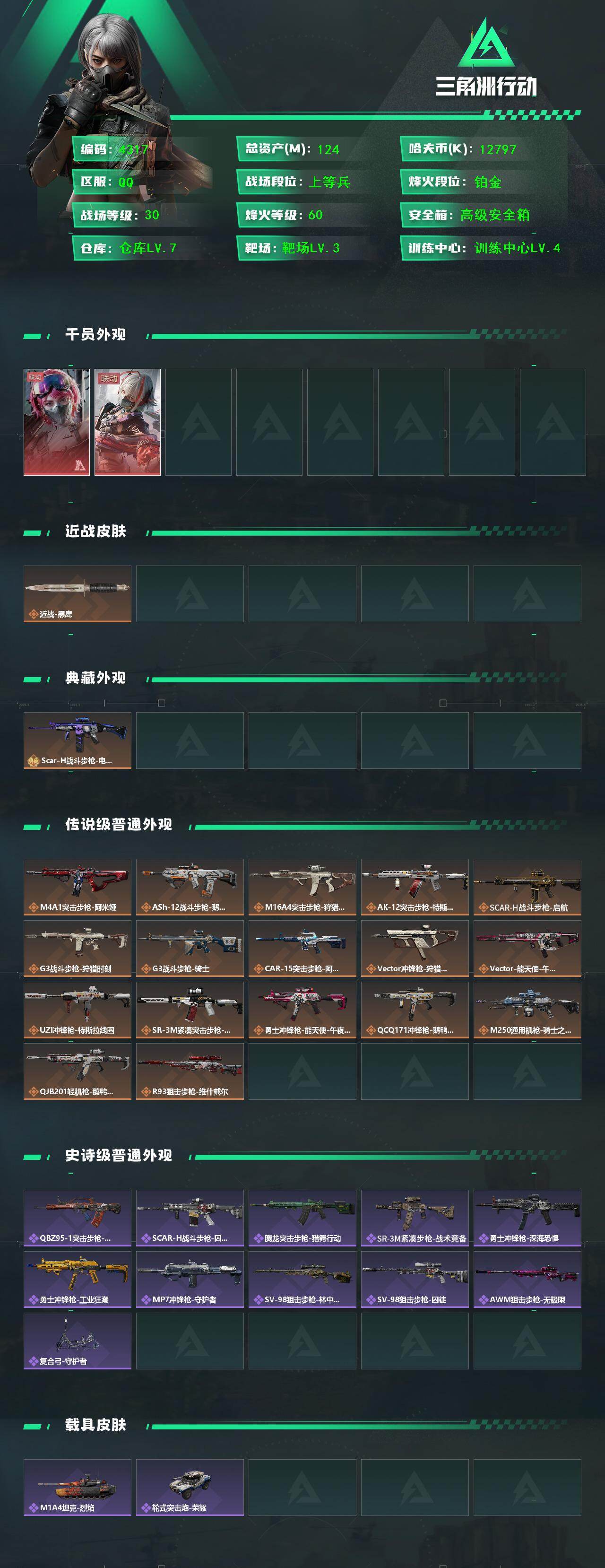 SJZCMW410753三角洲行动账号详情图2