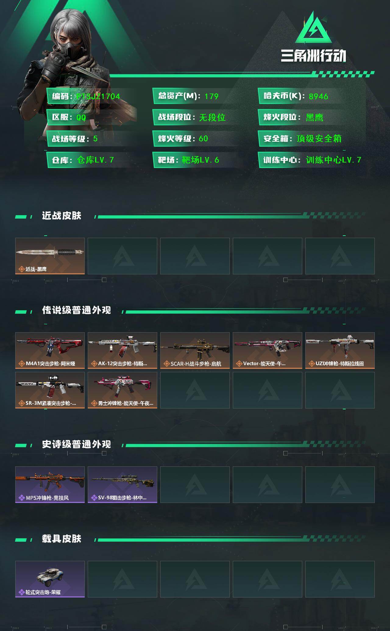 SJZCMW422837三角洲行动账号详情图2