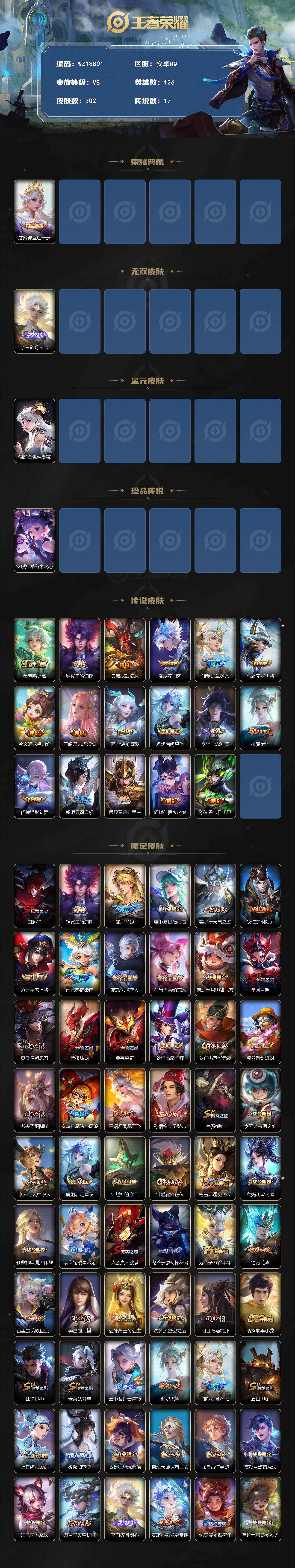 WZ03447809王者荣耀账号详情图2