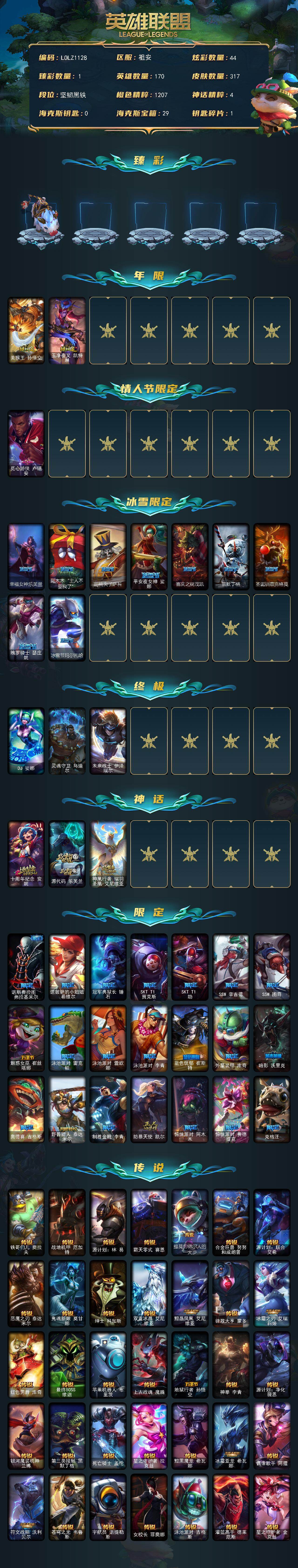 LOLEY44937英雄联盟账号详情图2