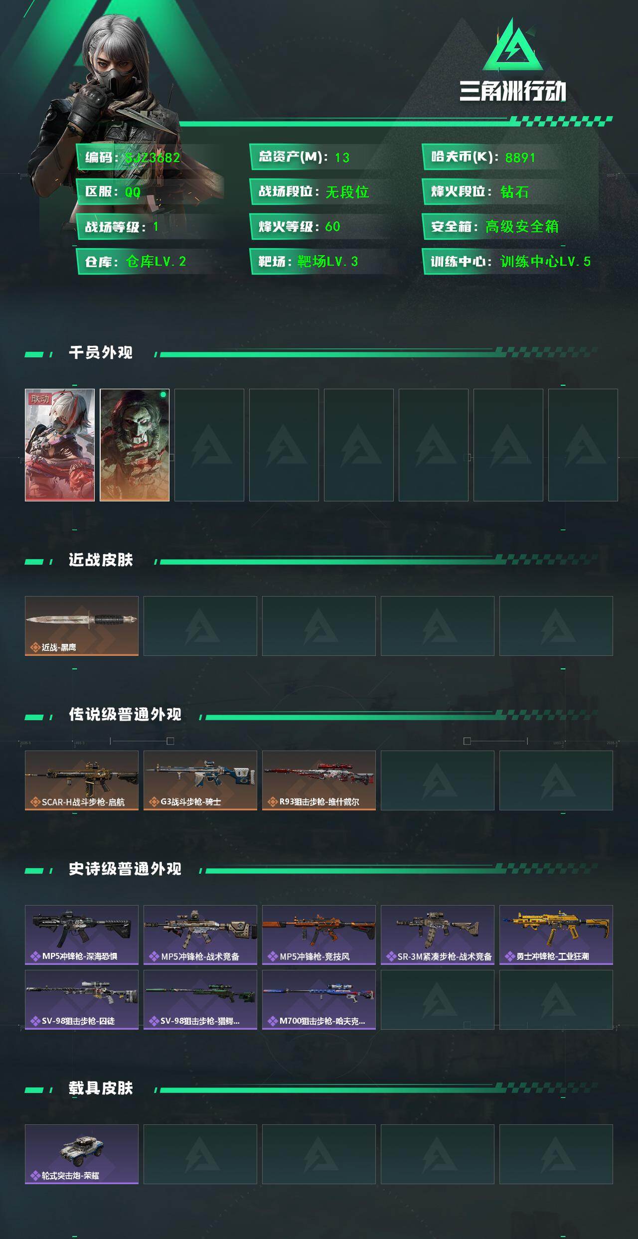 SJZEY410846三角洲行动账号详情图2