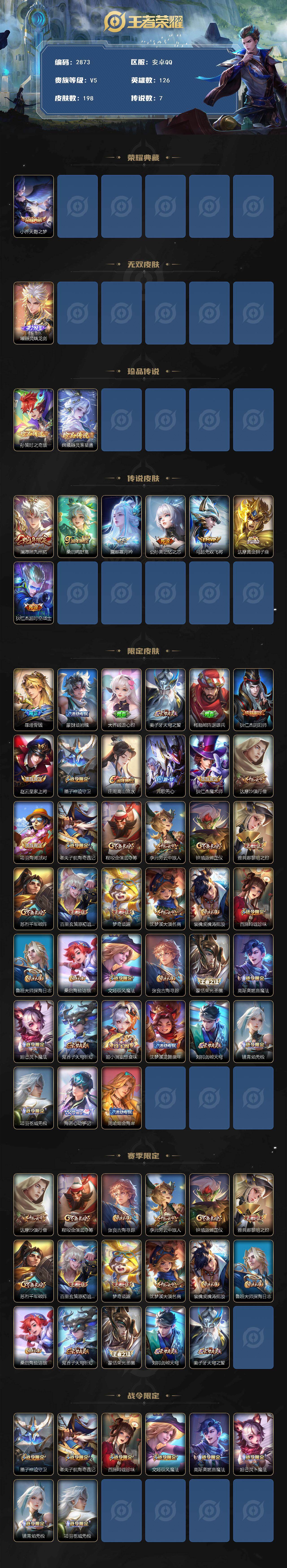 WZCMW446226王者荣耀账号详情图2