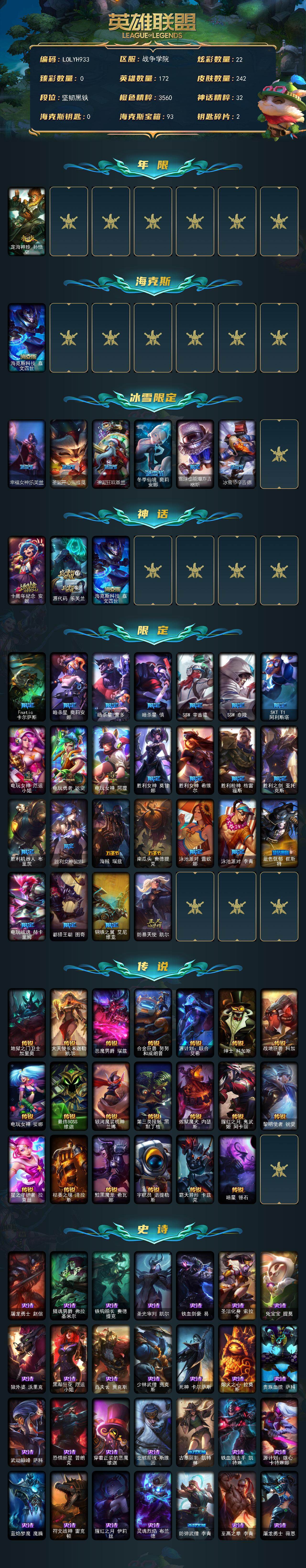 LOLEY44476英雄联盟账号详情图2