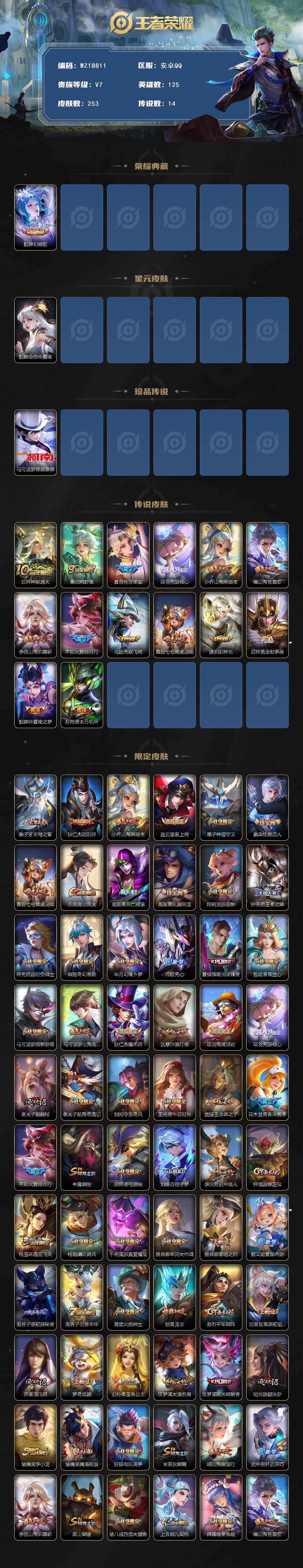 WZ03448014王者荣耀账号详情图2