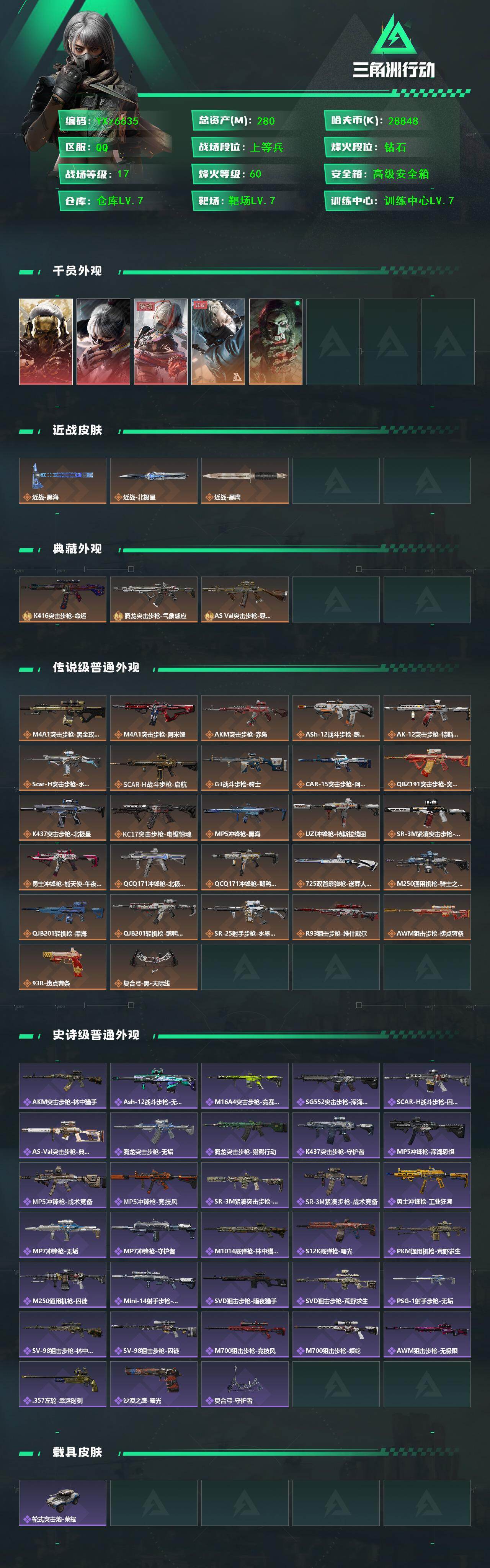 SJZCMW413246三角洲行动账号详情图2