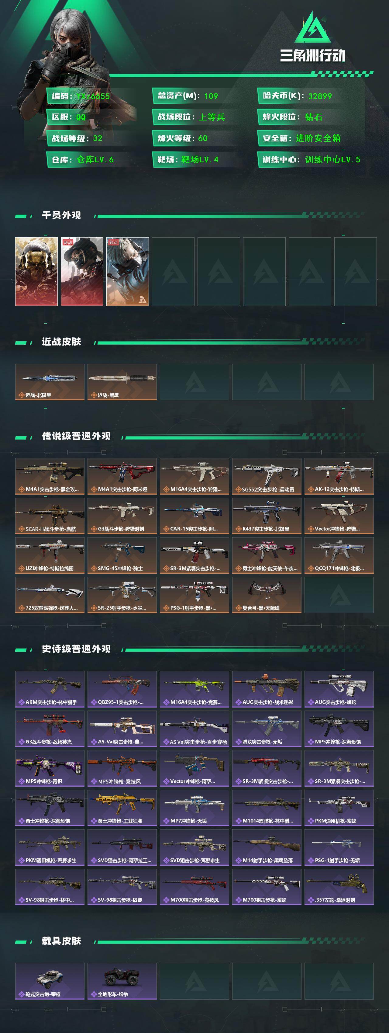 SJZCMW413406三角洲行动账号详情图2