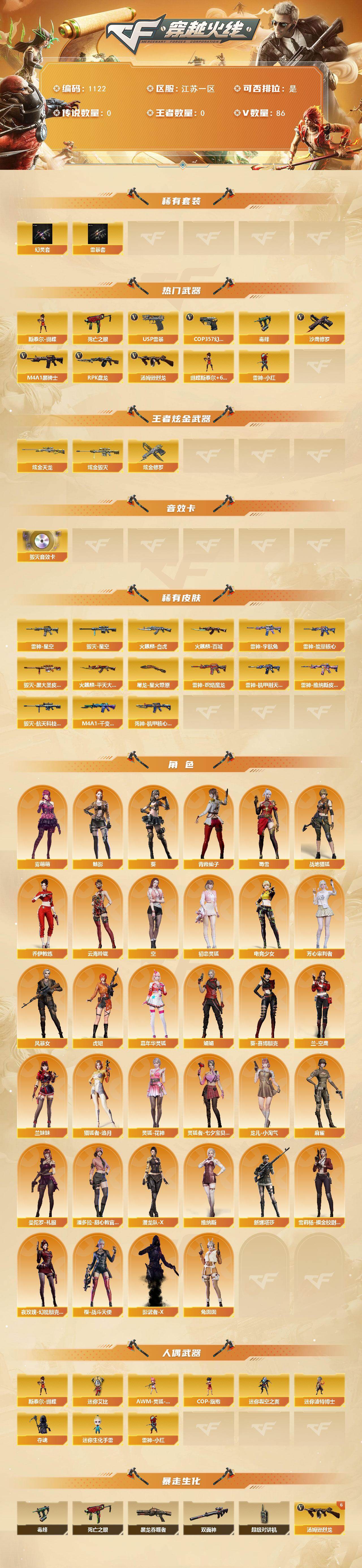 CFCMW421403穿越火线账号详情图2