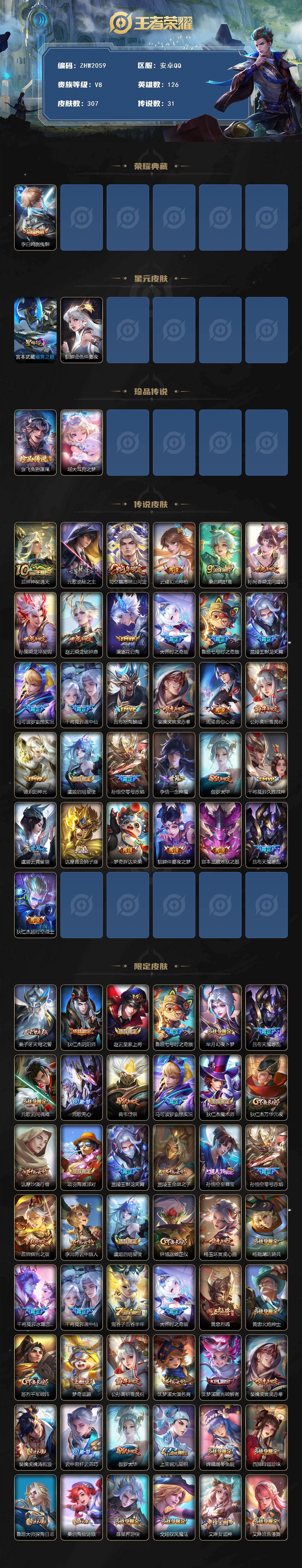 WZCMW464142王者荣耀账号详情图2 WZCMW464142王者荣耀账号详情图2