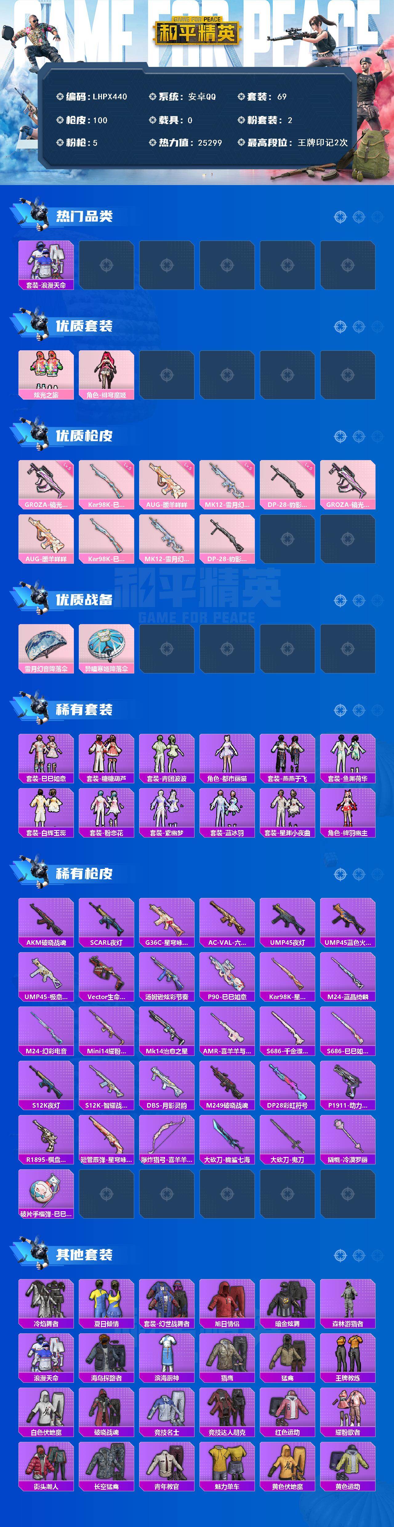 HPCMW424084和平精英账号详情图2