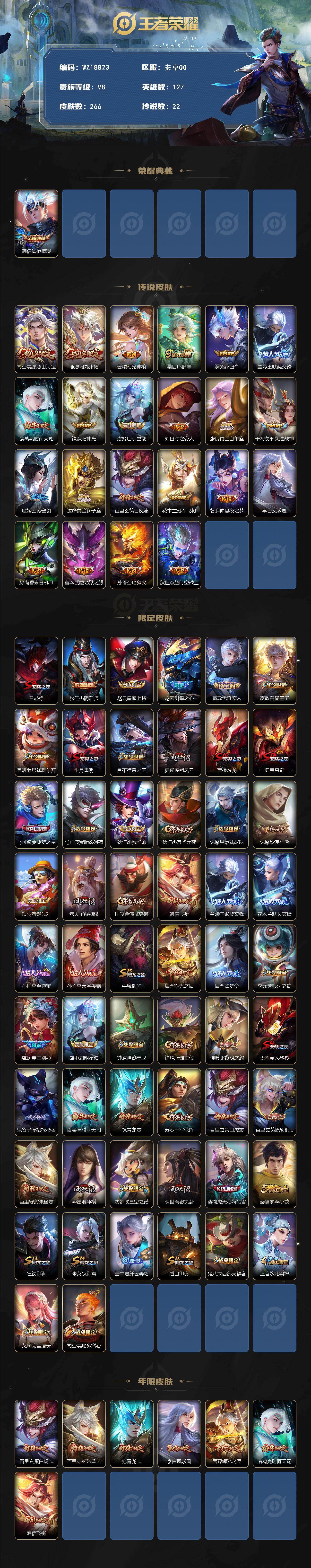 WZ03447980王者荣耀账号详情图2