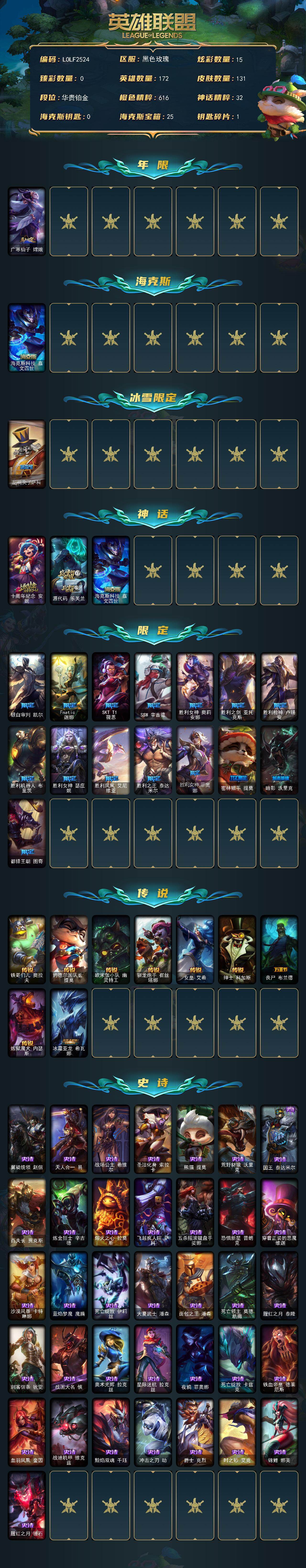 LOLEY44456英雄联盟账号详情图2