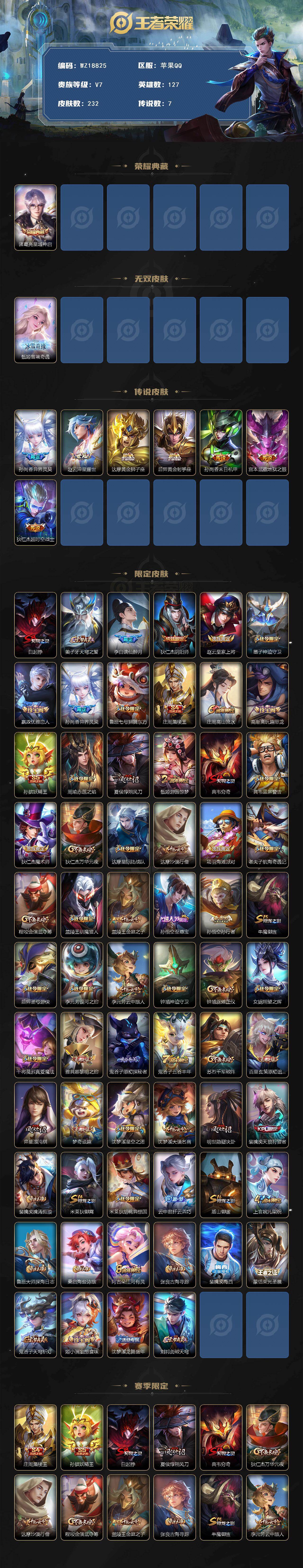 WZ03448067王者荣耀账号详情图2