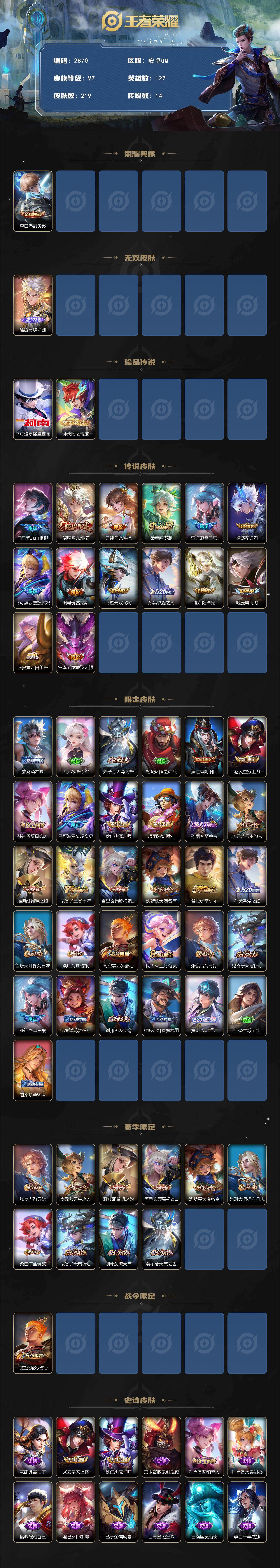 WZCMW446320王者荣耀账号详情图2