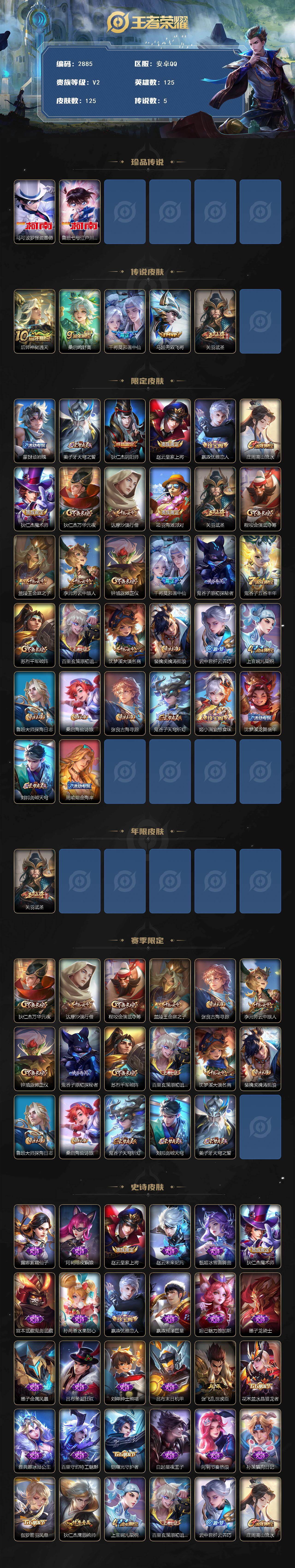 WZCMW446332王者荣耀账号详情图2