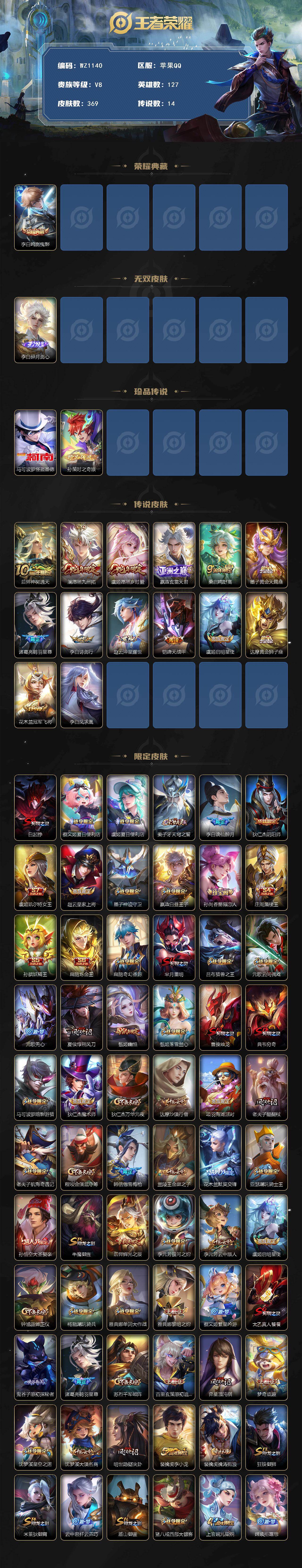 WZCMW467495王者荣耀账号详情图2