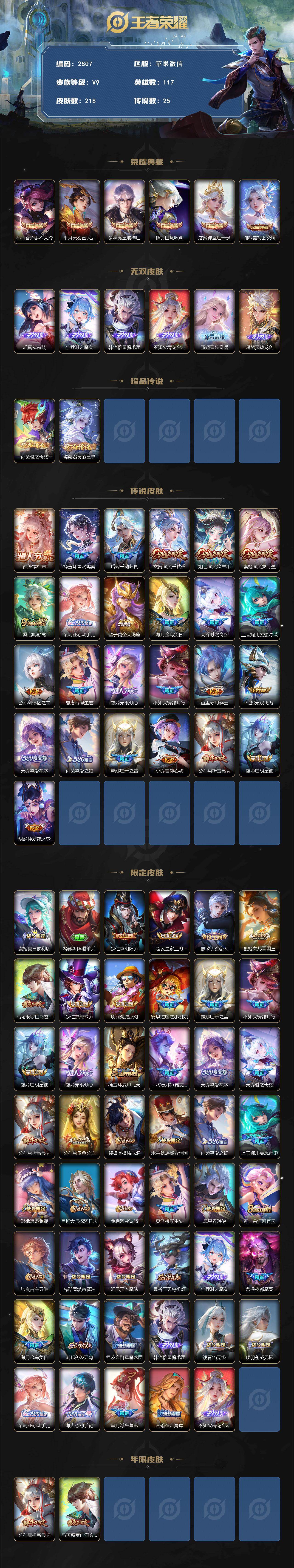 WZCMW447330王者荣耀账号详情图2