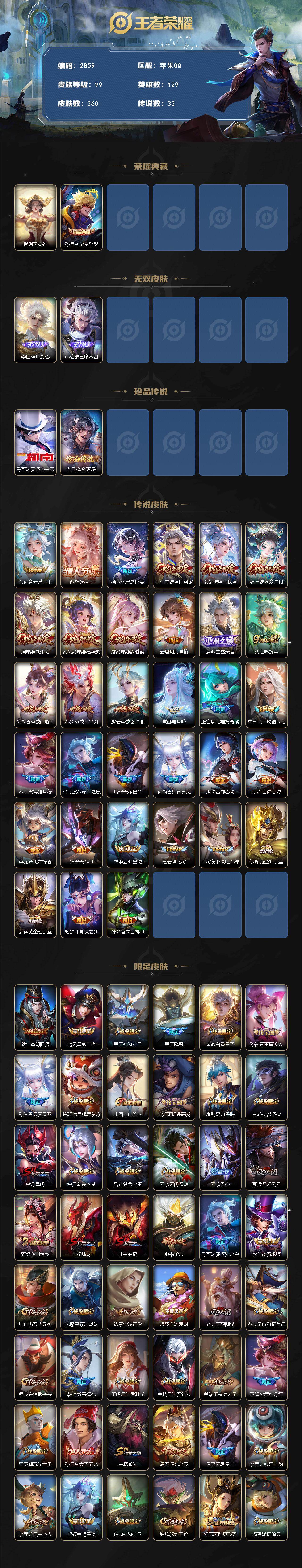 WZCMW447356王者荣耀账号详情图2