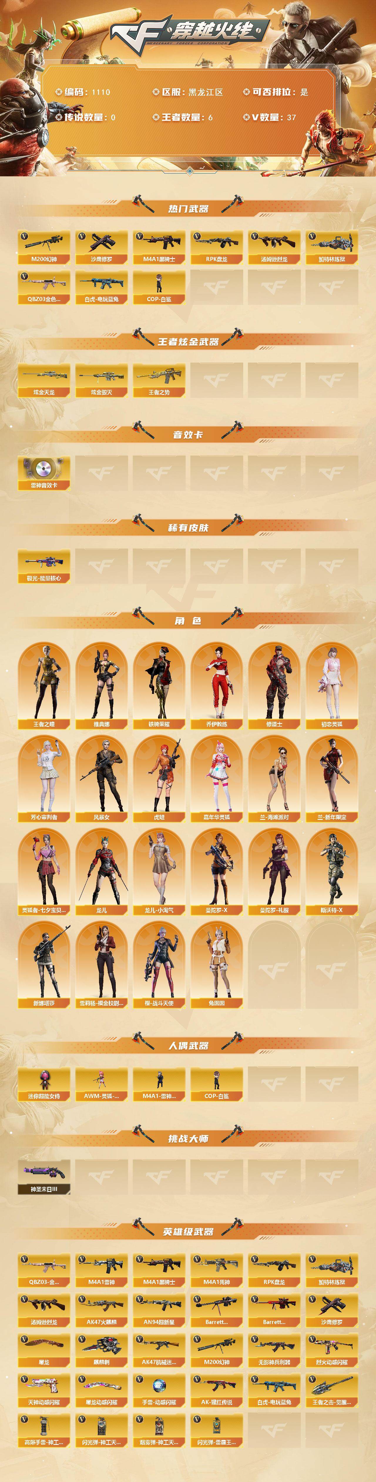 CFCMW422262穿越火线账号详情图2