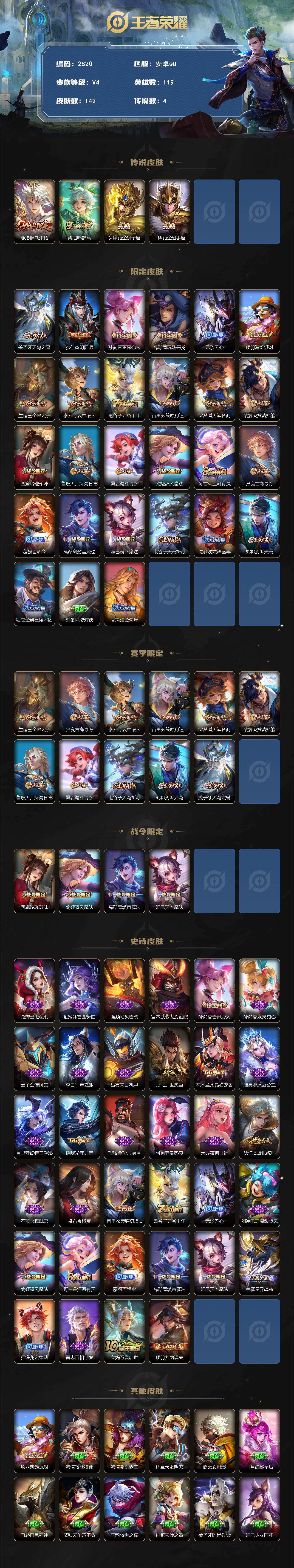 WZCMW446222王者荣耀账号详情图2