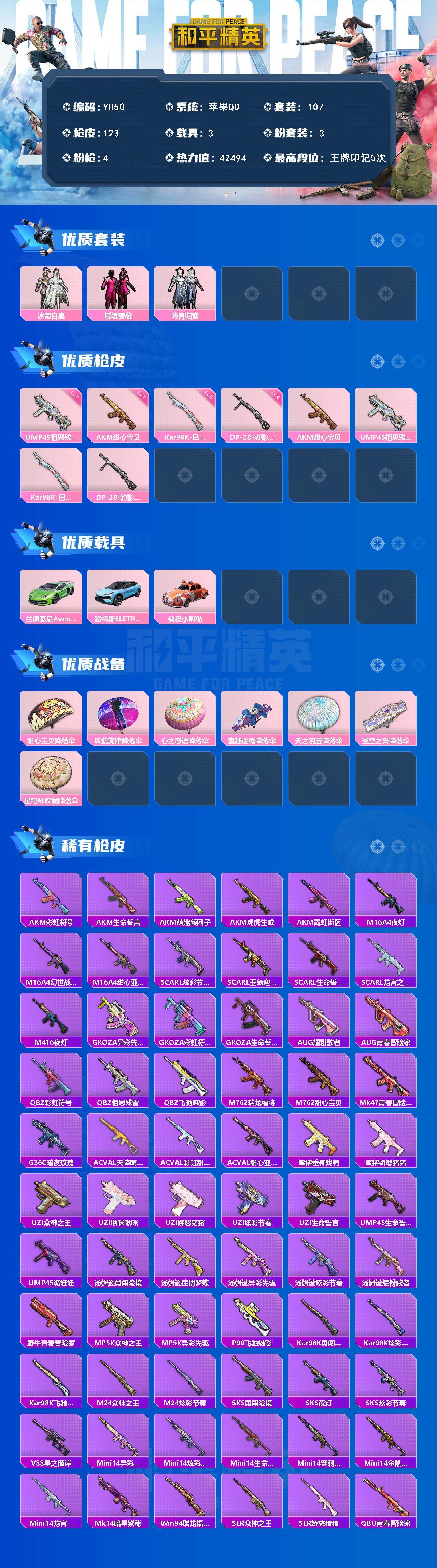 HPCMW450289和平精英账号详情图2