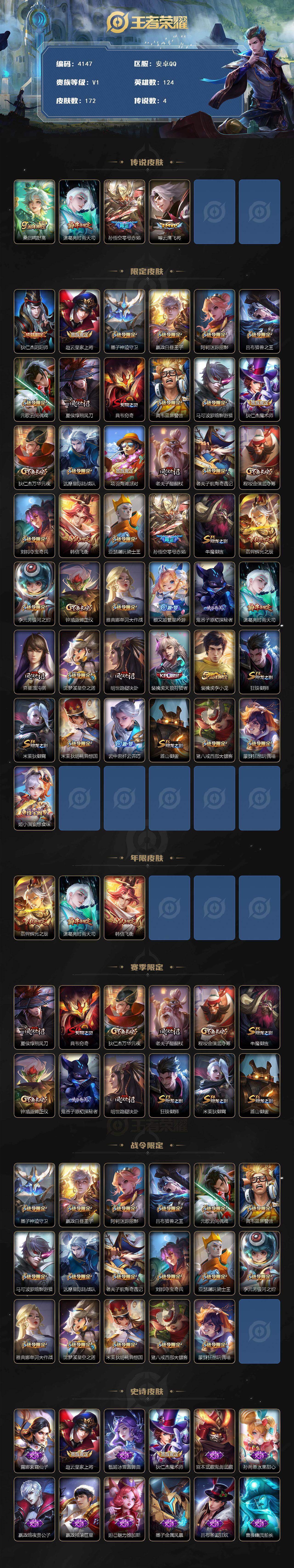 WZJZ463326王者荣耀账号详情图2