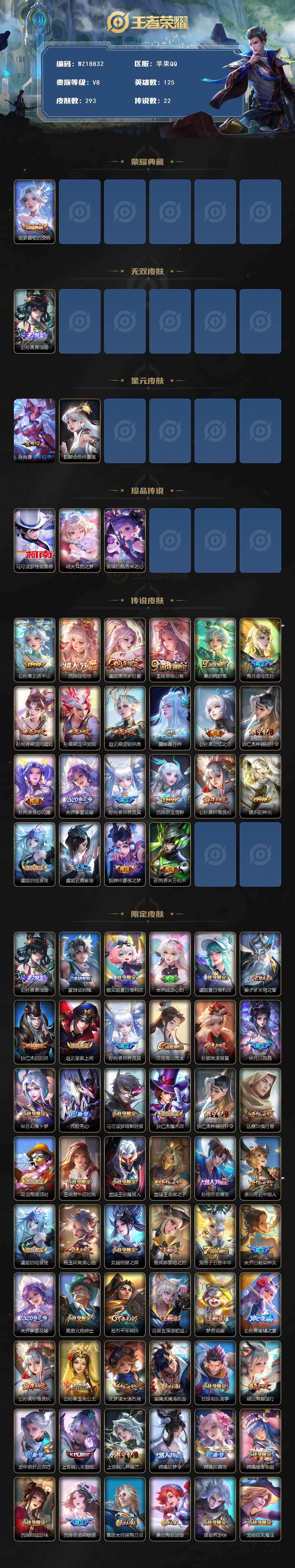 WZ03447730王者荣耀账号详情图2