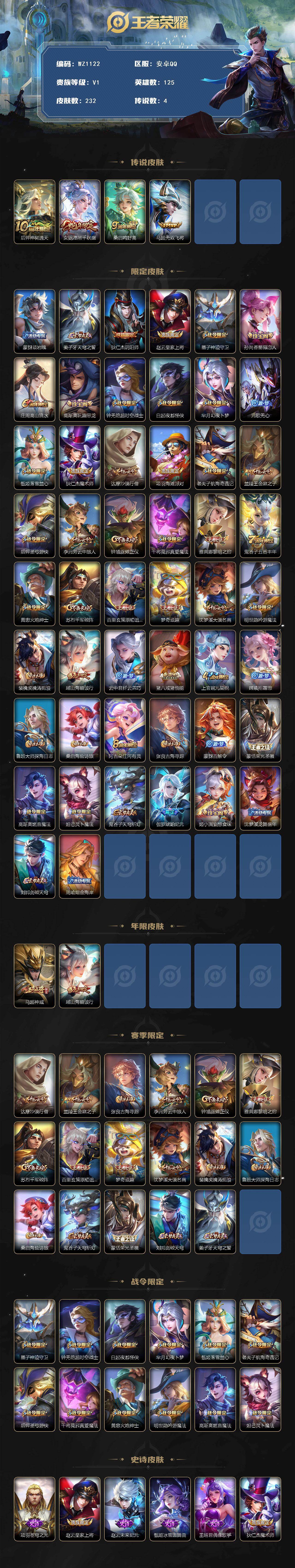 WZCMW467430王者荣耀账号详情图2