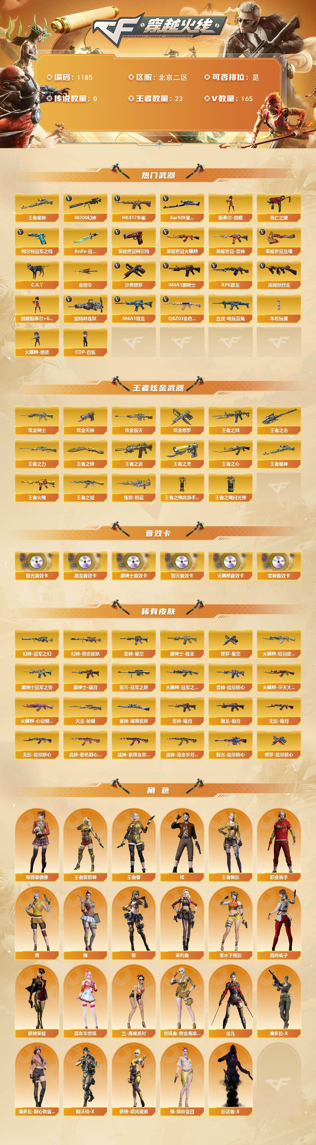 CFCMW422053穿越火线账号详情图2