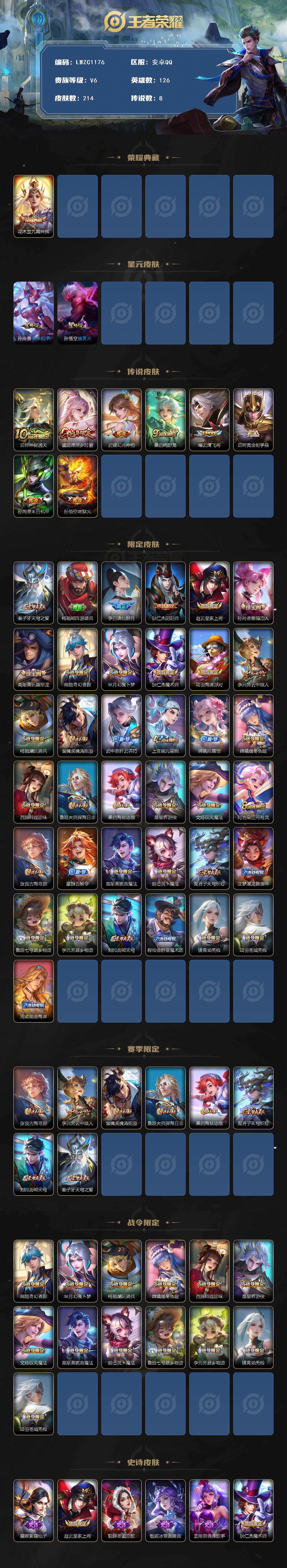 WZCMW462900王者荣耀账号详情图2