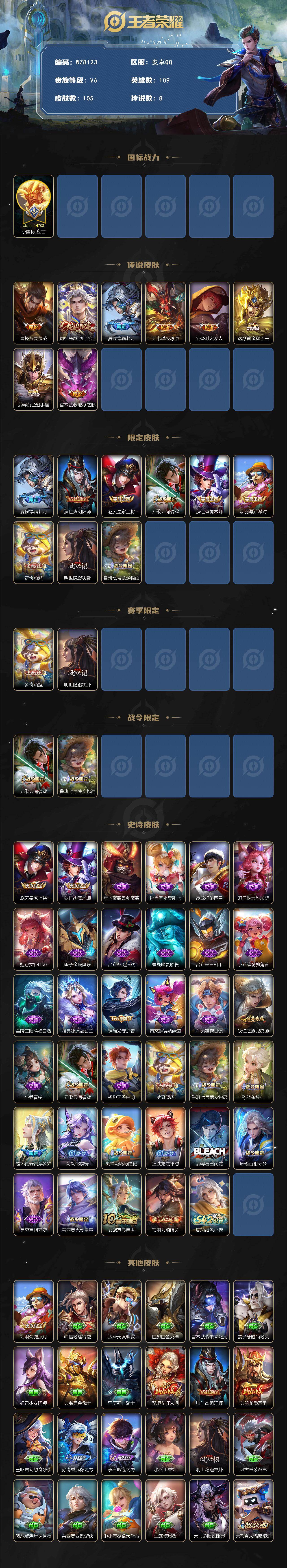 WZXS474291王者荣耀账号详情图2