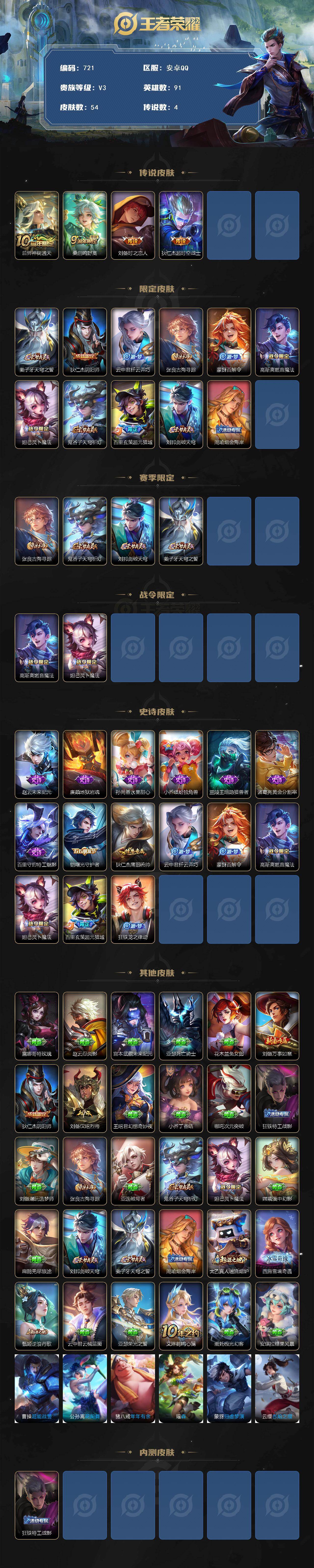 WZCMW495346王者荣耀账号详情图2