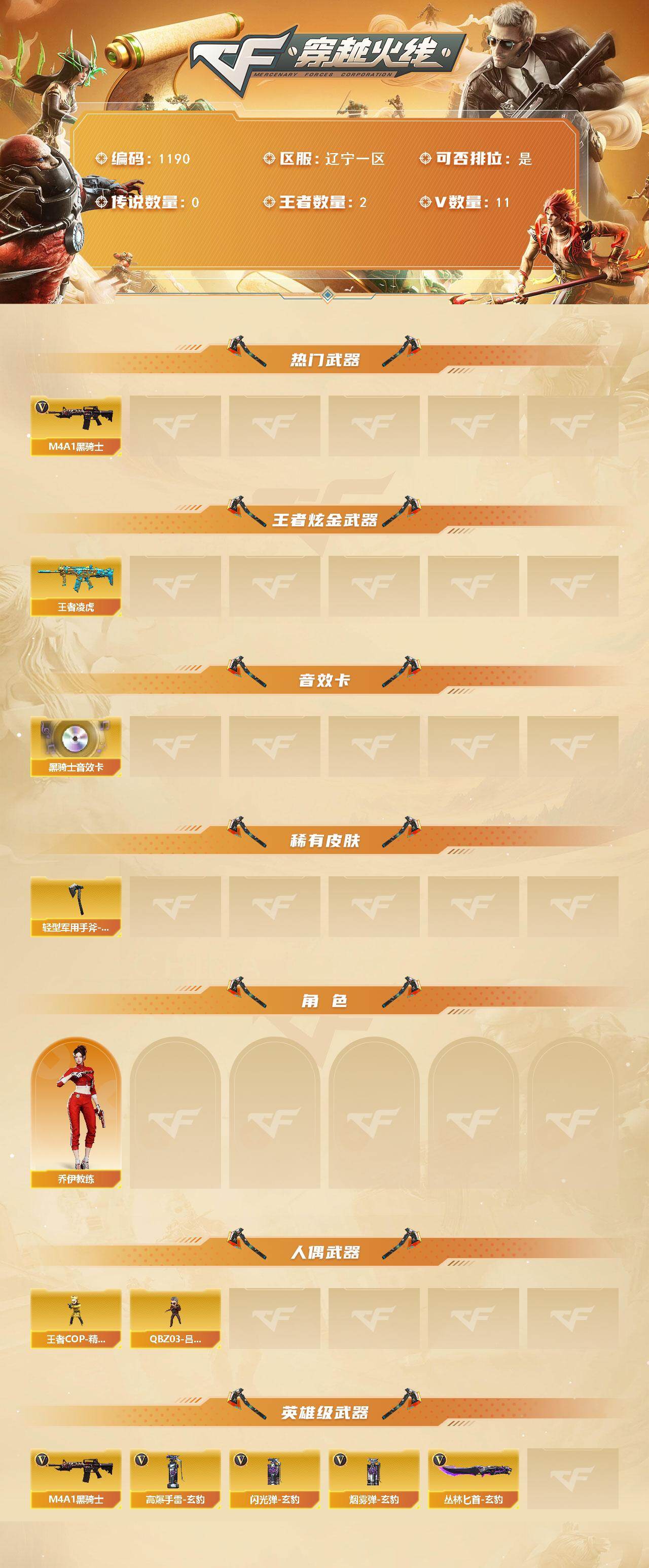 CFCMW421232穿越火线账号详情图2