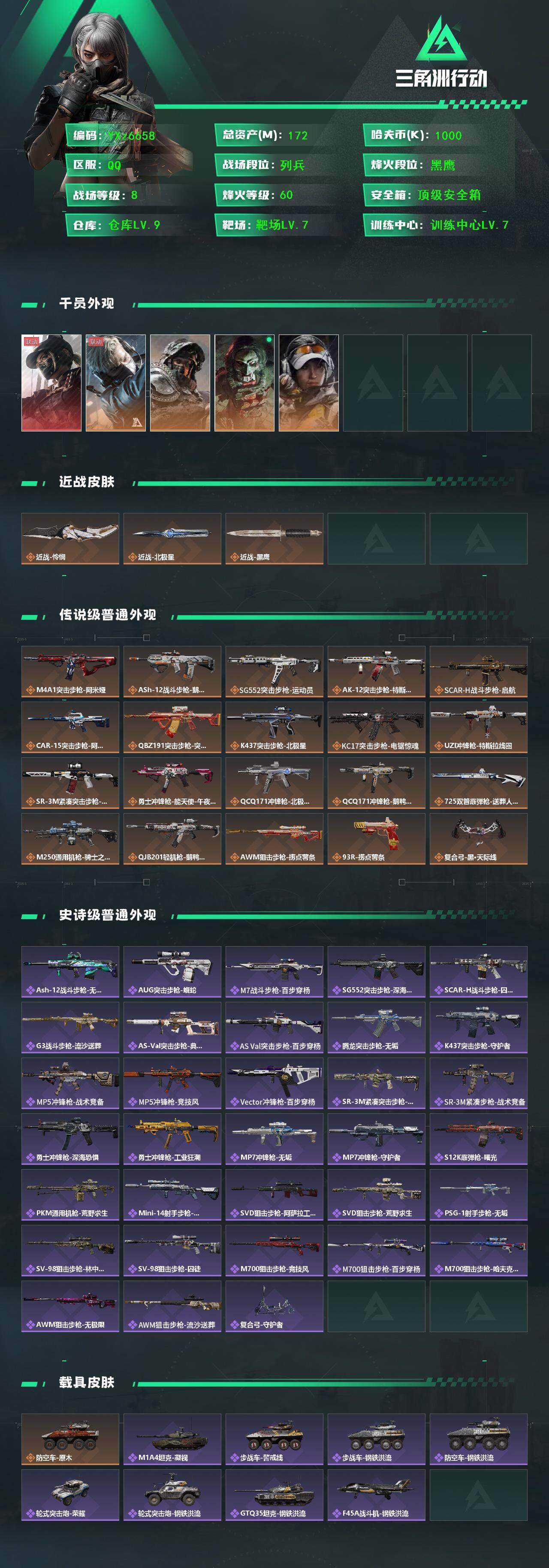 SJZCMW414524三角洲行动账号详情图2