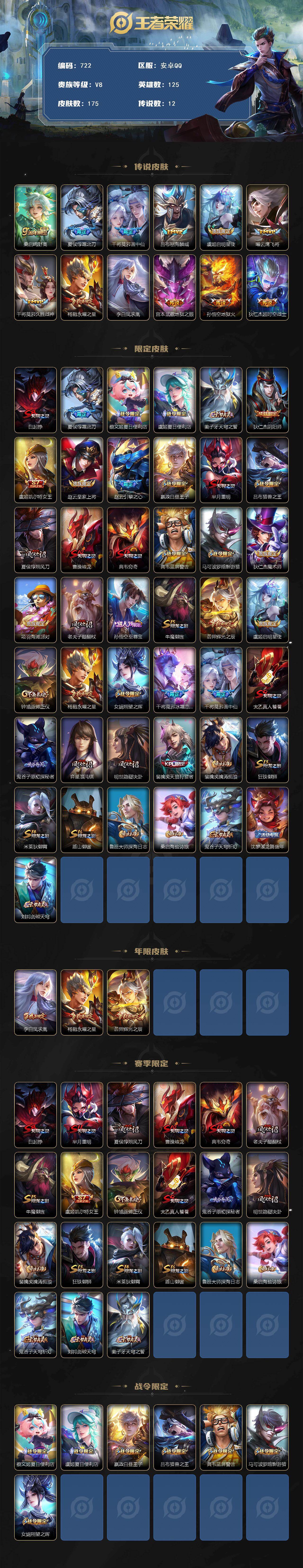 WZCMW495495王者荣耀账号详情图2