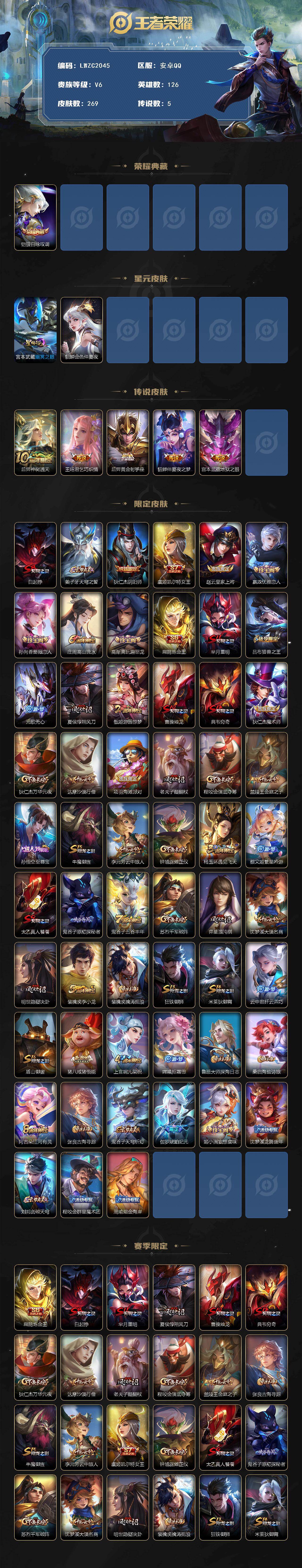 WZCMW463037王者荣耀账号详情图2