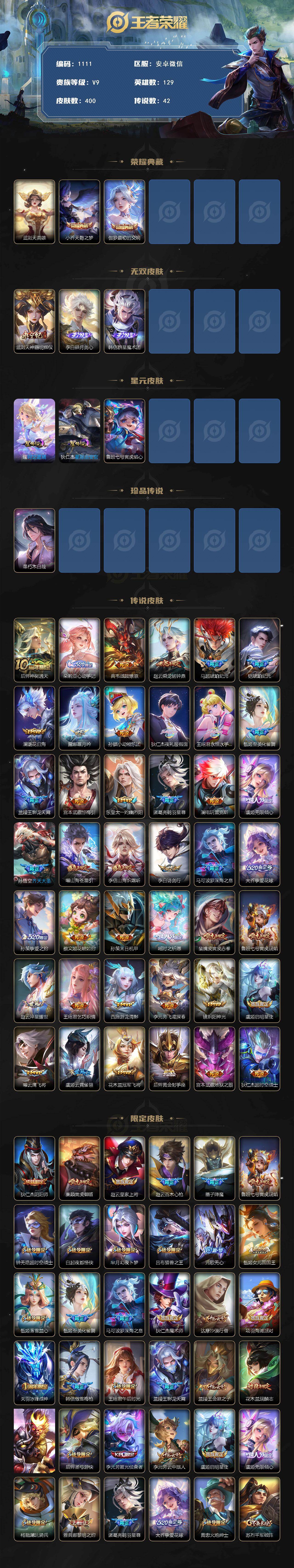 WZKG464908王者荣耀账号详情图2